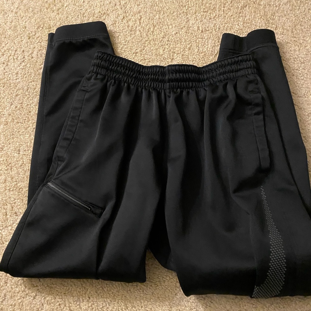 Mens Nike black track pants. Size large